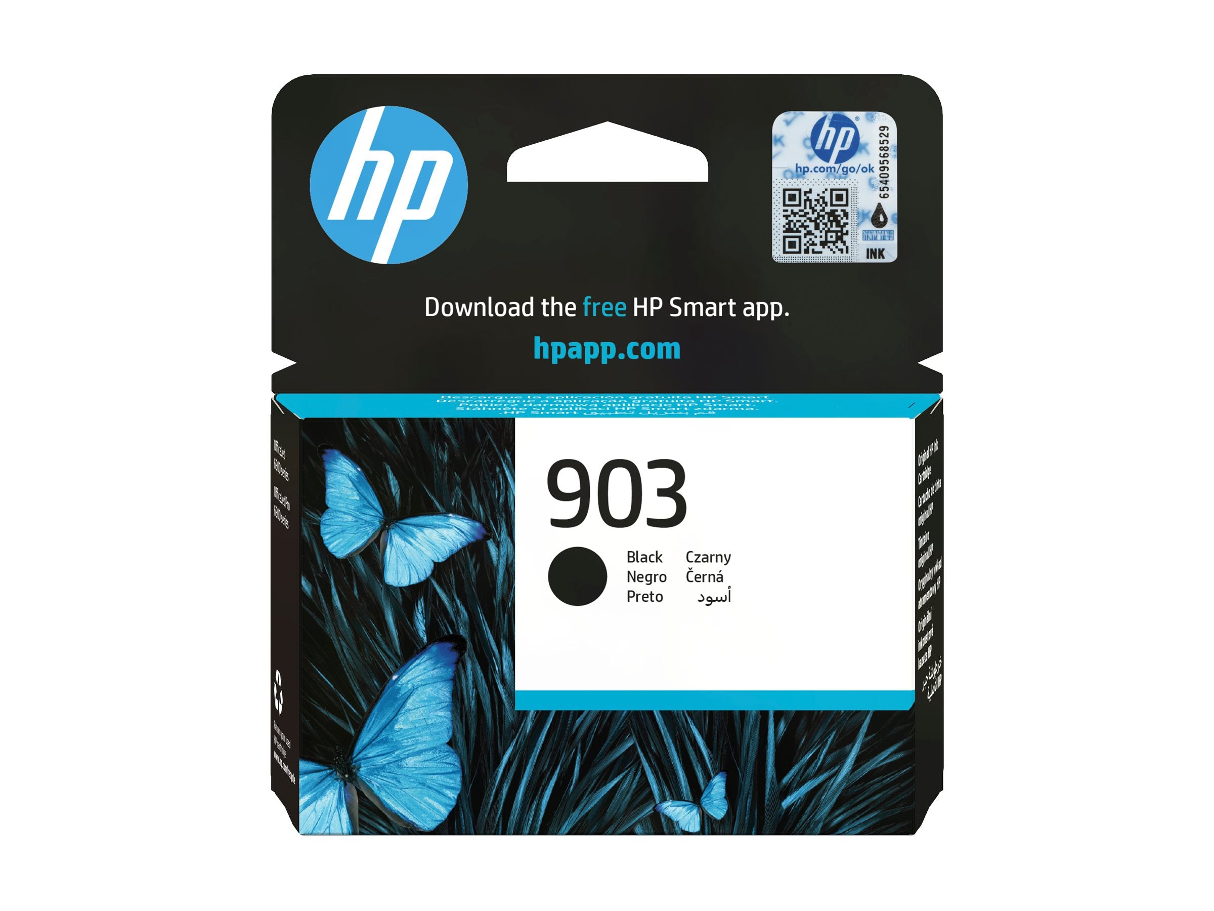 HP 903 original Ink cartridge T6L99AE BGX Black Vorderansicht