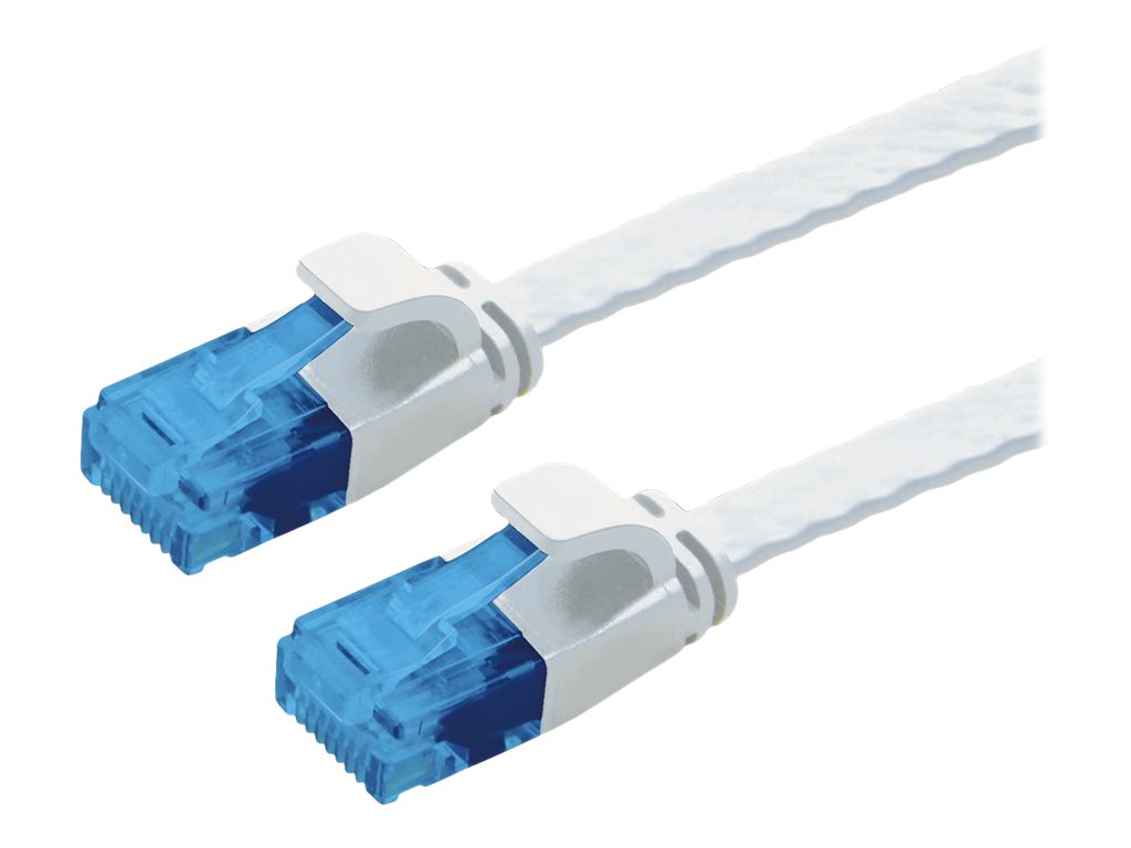 VALUE Patchkabel Kat.6A Class EA UTP extra-flach weiss 2m - Vorderansicht