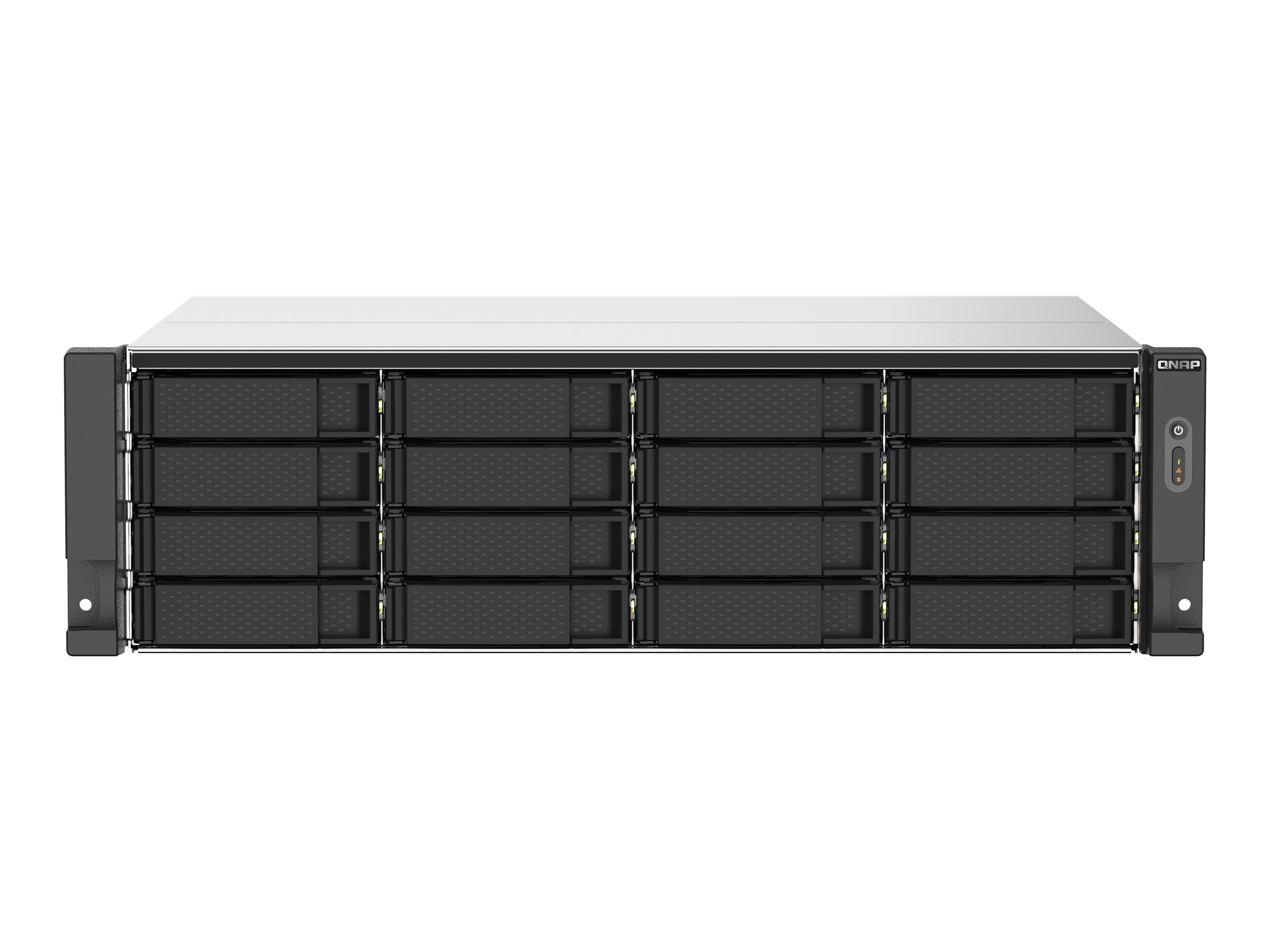 QNAP 16-Bay-Rackmount-NAS Vorderansicht