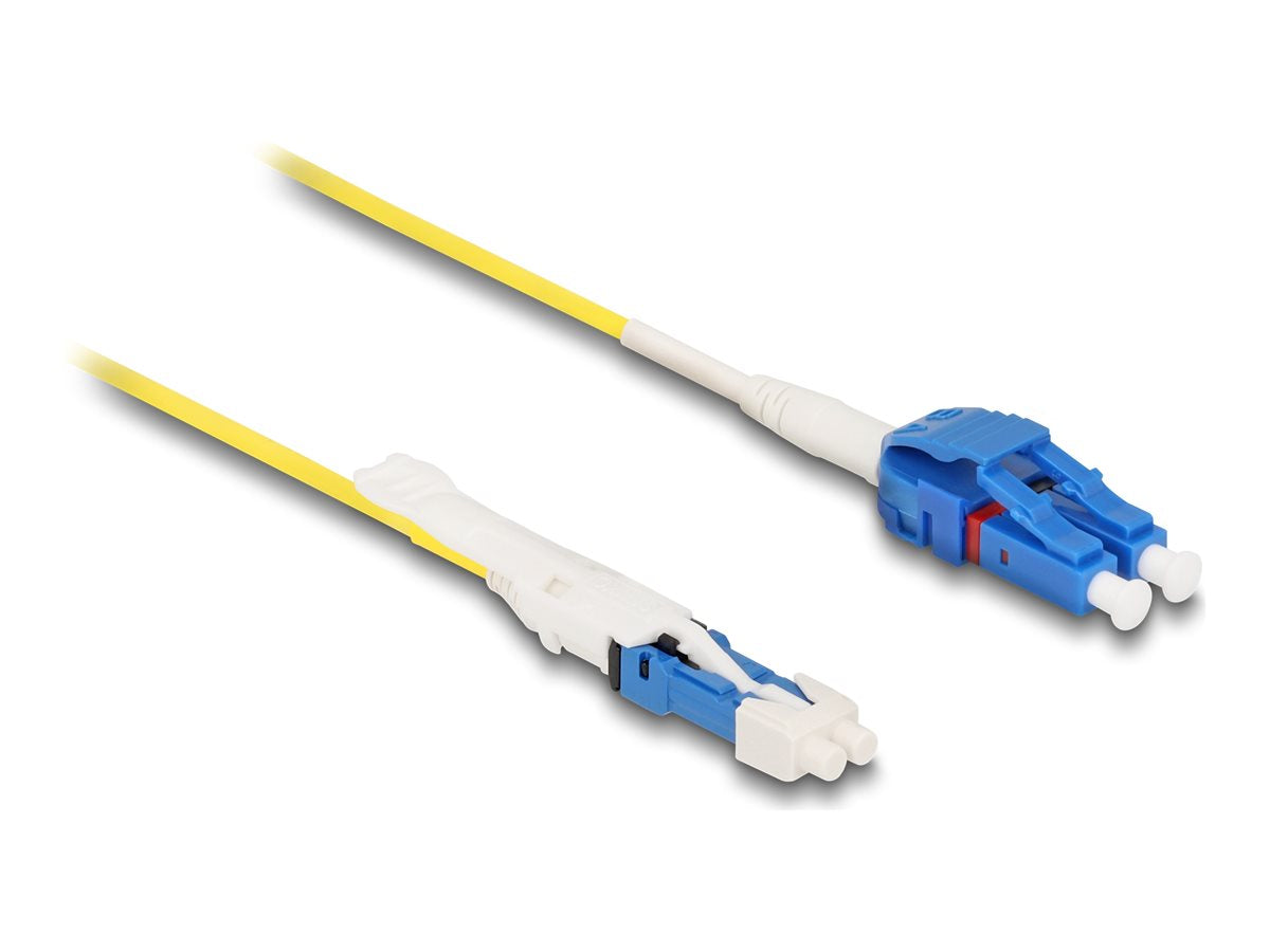 DELOCK LWL Kabel CS Stecker zu LC Duplex UPC Singlemode G657A2 / OS2 Uniboot 3m - Vorderansicht