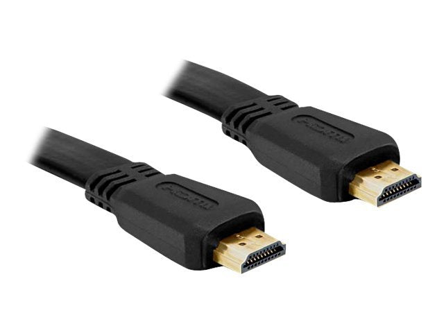 DELOCK Kabel HDMI A-A St/St flach 3,0m - Vorderansicht