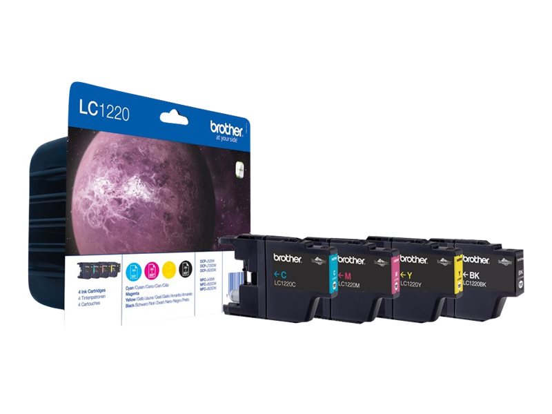 BROTHER LC-1220 Tinte schwarz und dreifarbig Vorderansicht