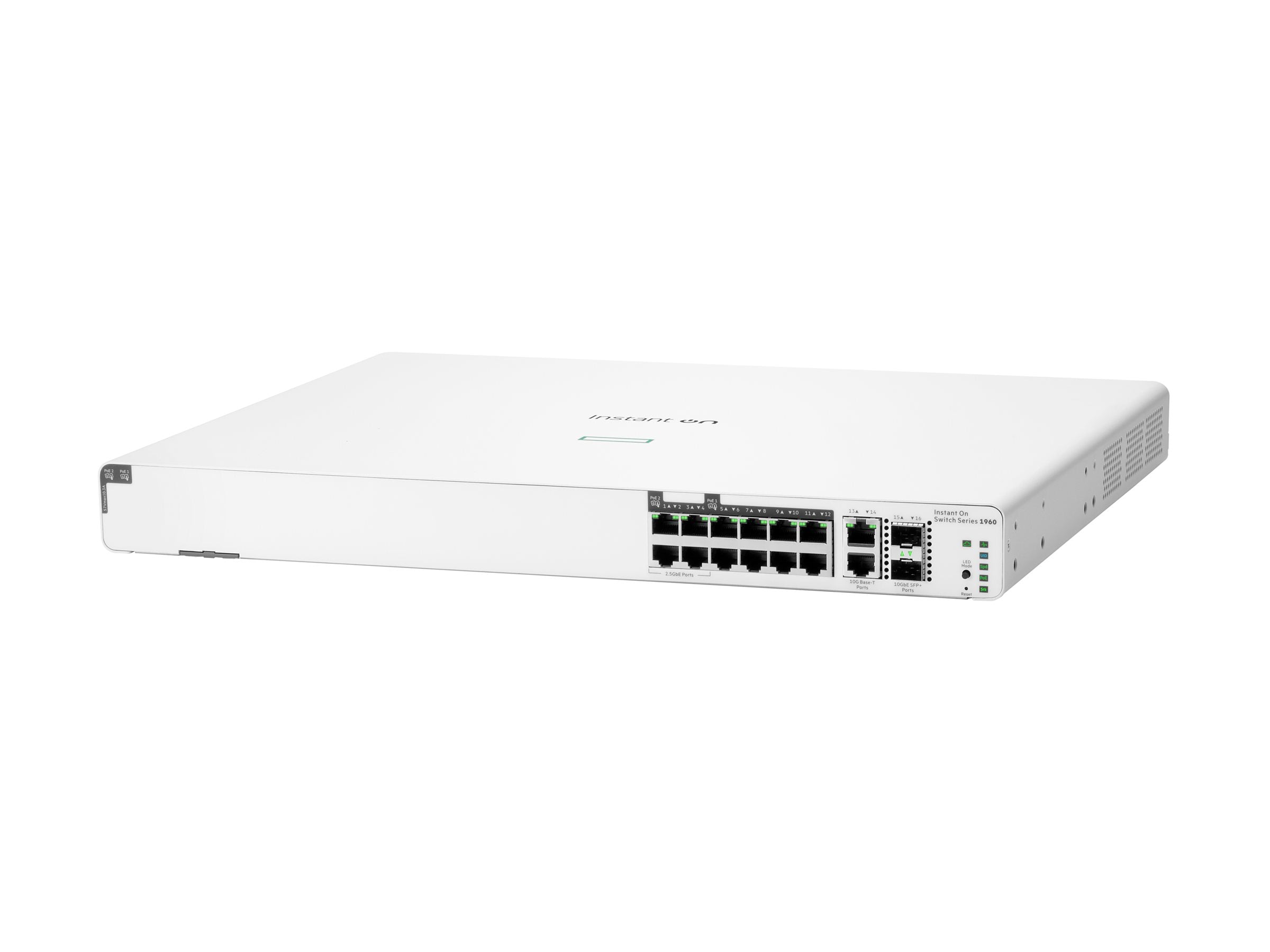 HPE Networking Instant On Switch 8p Gigabit CL4 4p SR2.5G CL6 PoE 2p 10GBT 2p SFP+ 480W 1960 EU en