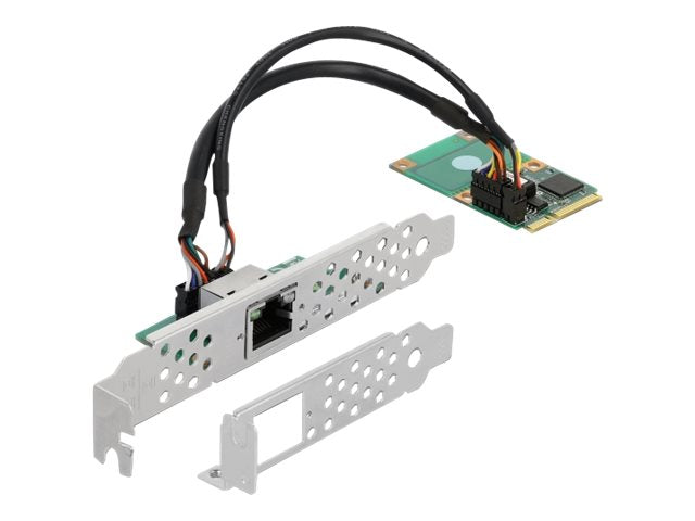 DELOCK Mini PCIe I/O PCIe full size 1 x RJ45 Gigabit LAN - Vorderansicht