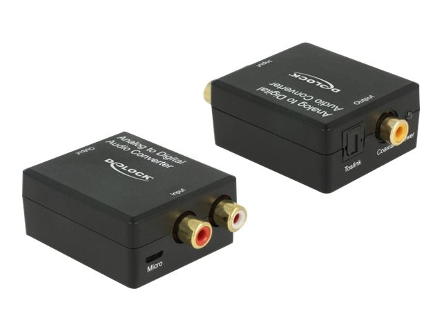 DELOCK Audio Konverter Analogue > Digital HD Vorderansicht