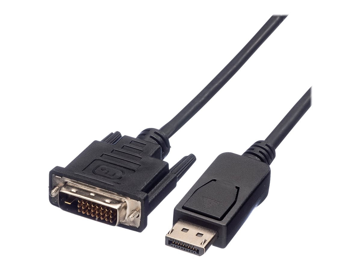 VALUE DisplayPort Kabel DP ST - DVI 24+1 ST LSOH schwarz 3m Verpackung