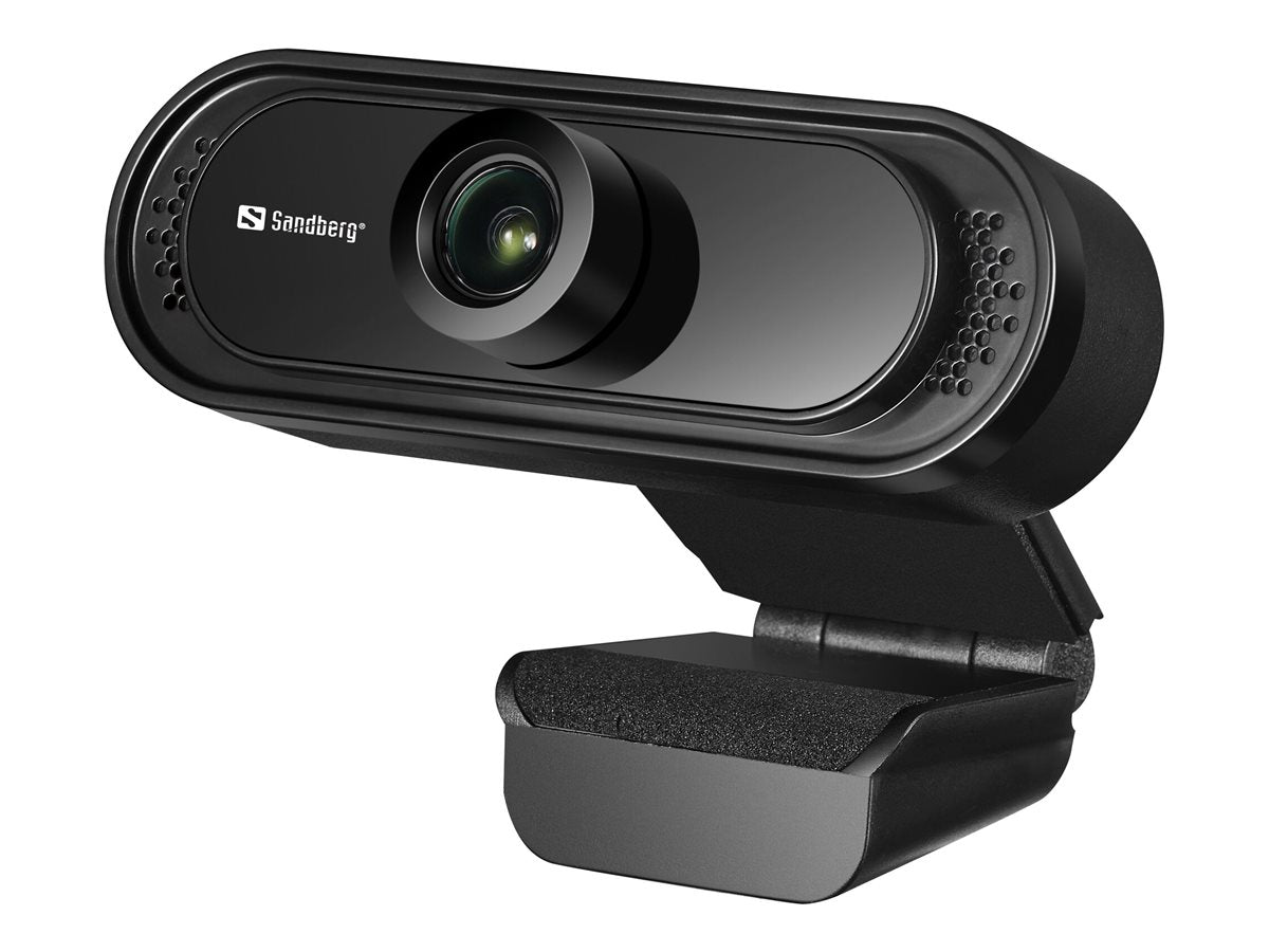 SANDBERG USB Webcam 1080P Saver an Bildschirm befestigt