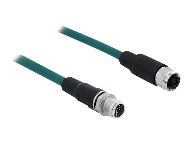 DELOCK Netzwerkkabel M12 8 Pin X-kodiert TPU 1 m - Verpackung