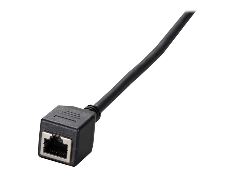 EFB RJ45 Patchkabelverlängerung Cat.6A S/FTP AWG26 schwarz 1m - Vorderansicht