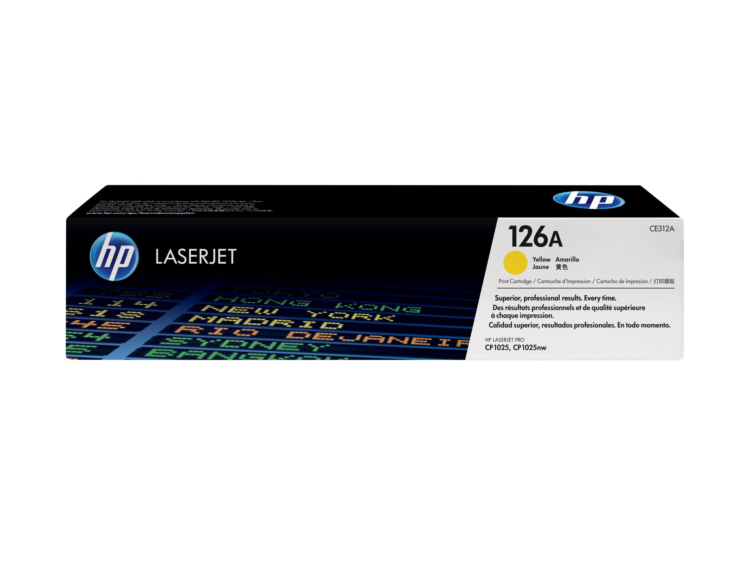 HP 126A Tonerpatrone CE312A gelb Verpackung
