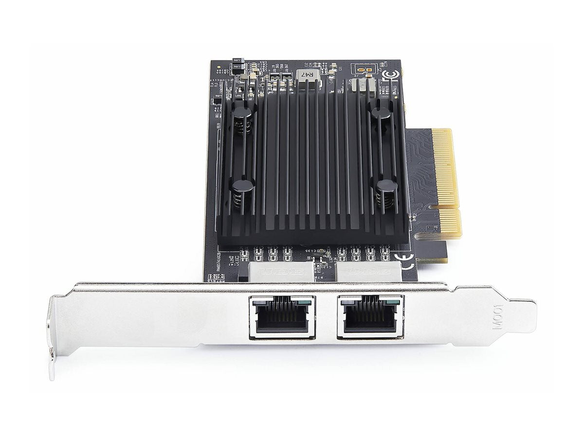 STARTECH.COM 2-Port PCIe 10Gb Ethernet Netzwerkkarte Windows und Linux BCM57416 Chipset 10GBASE-T NIC Karte TAA