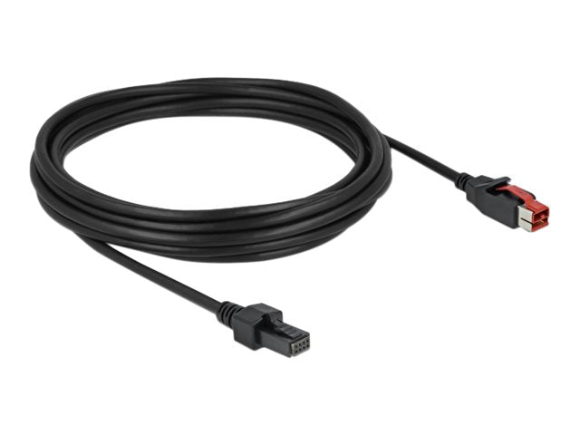 DELOCK PoweredUSB Kabel Stecker 24 V > 8 Pin Stecker 2 m für POS Drucker und Terminals