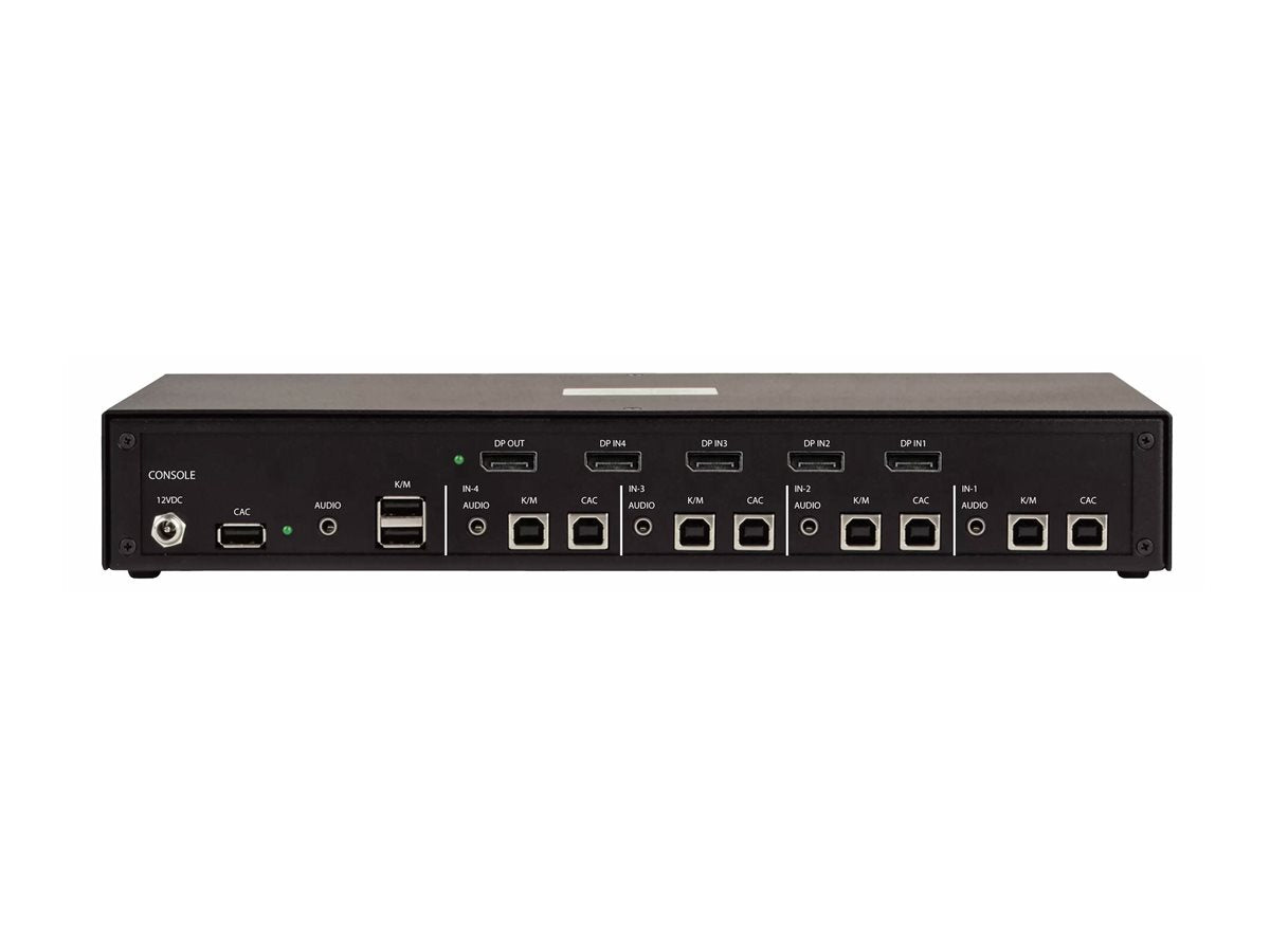 STARTECH.COM 2-Port Secure KVM Switch DisplayPort 4K 30Hz NIAP 4.0 Zertifizierter Desktop KVM Umschalter CAC Port