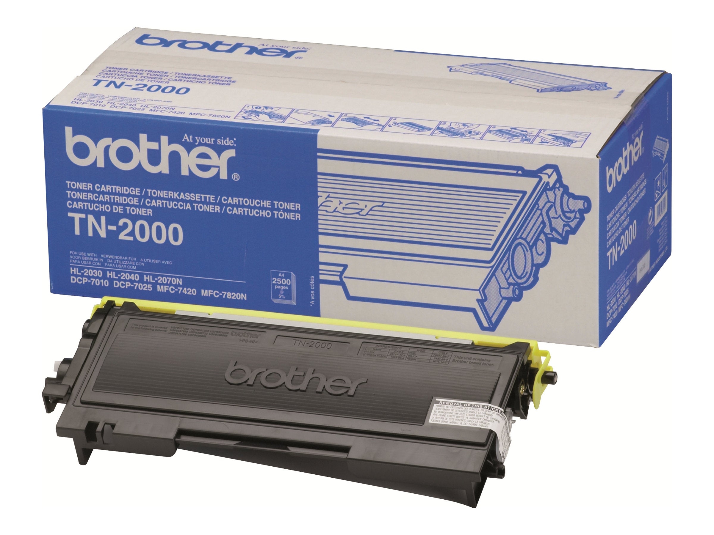 BROTHER TN2000 Tonerpatrone Vorderansicht