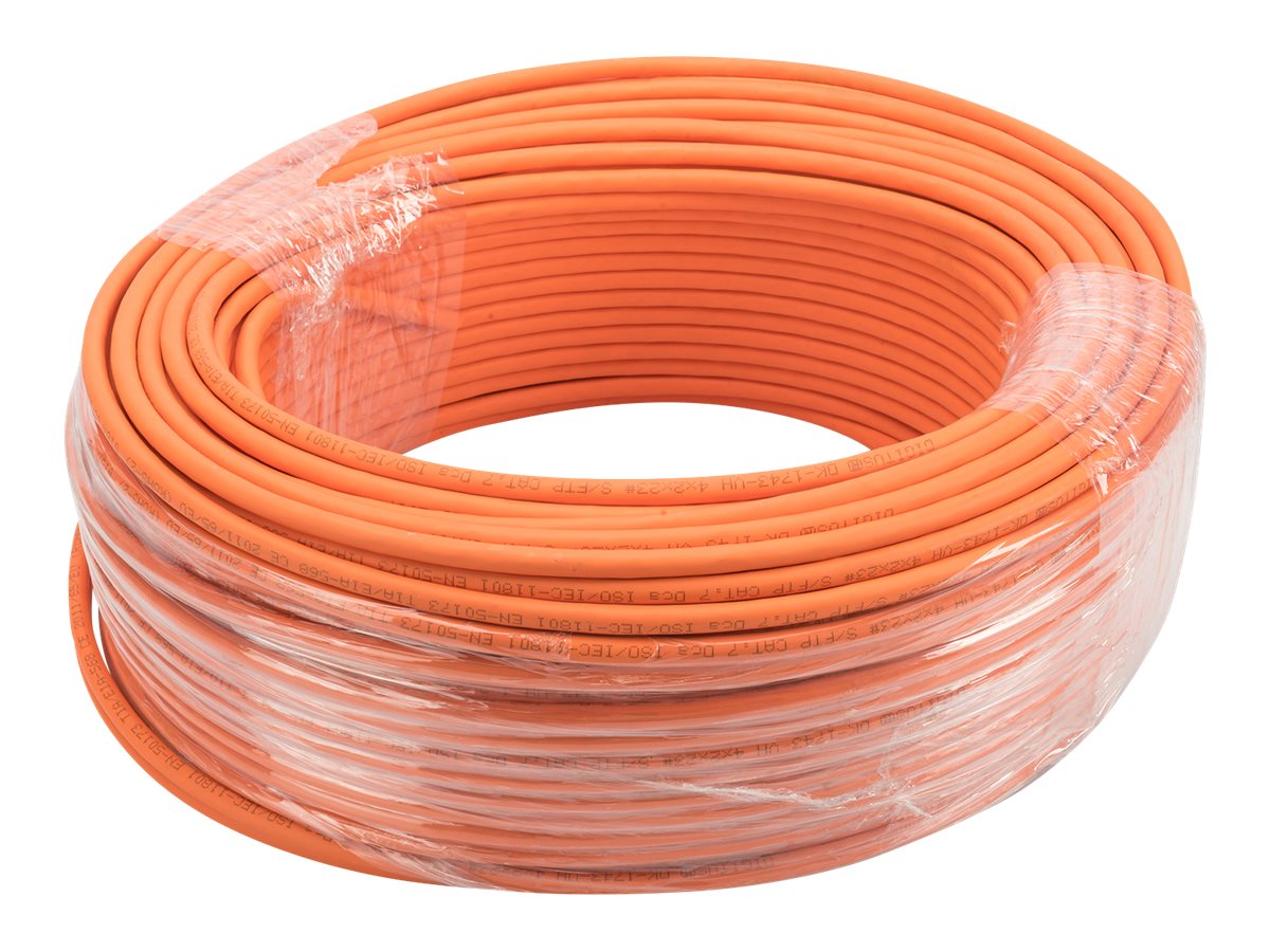 DIGITUS CAT 7 S-FTP Installationskabel 1200MHz orange Vorderansicht