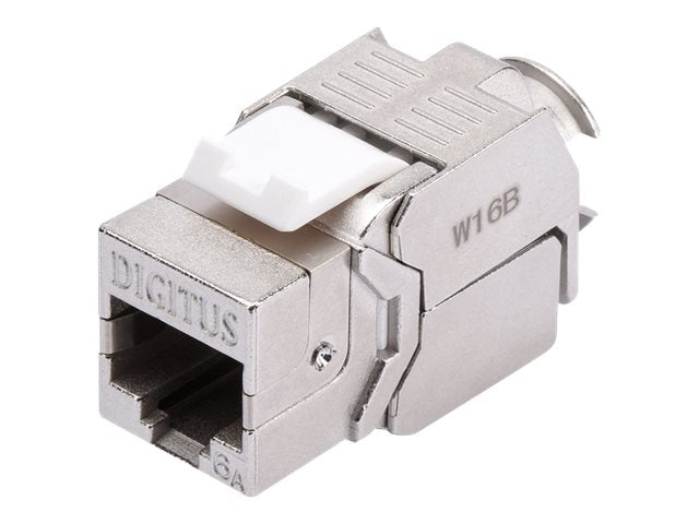 DIGITUS CAT6A Keystone Jack geschirmt Vorderansicht