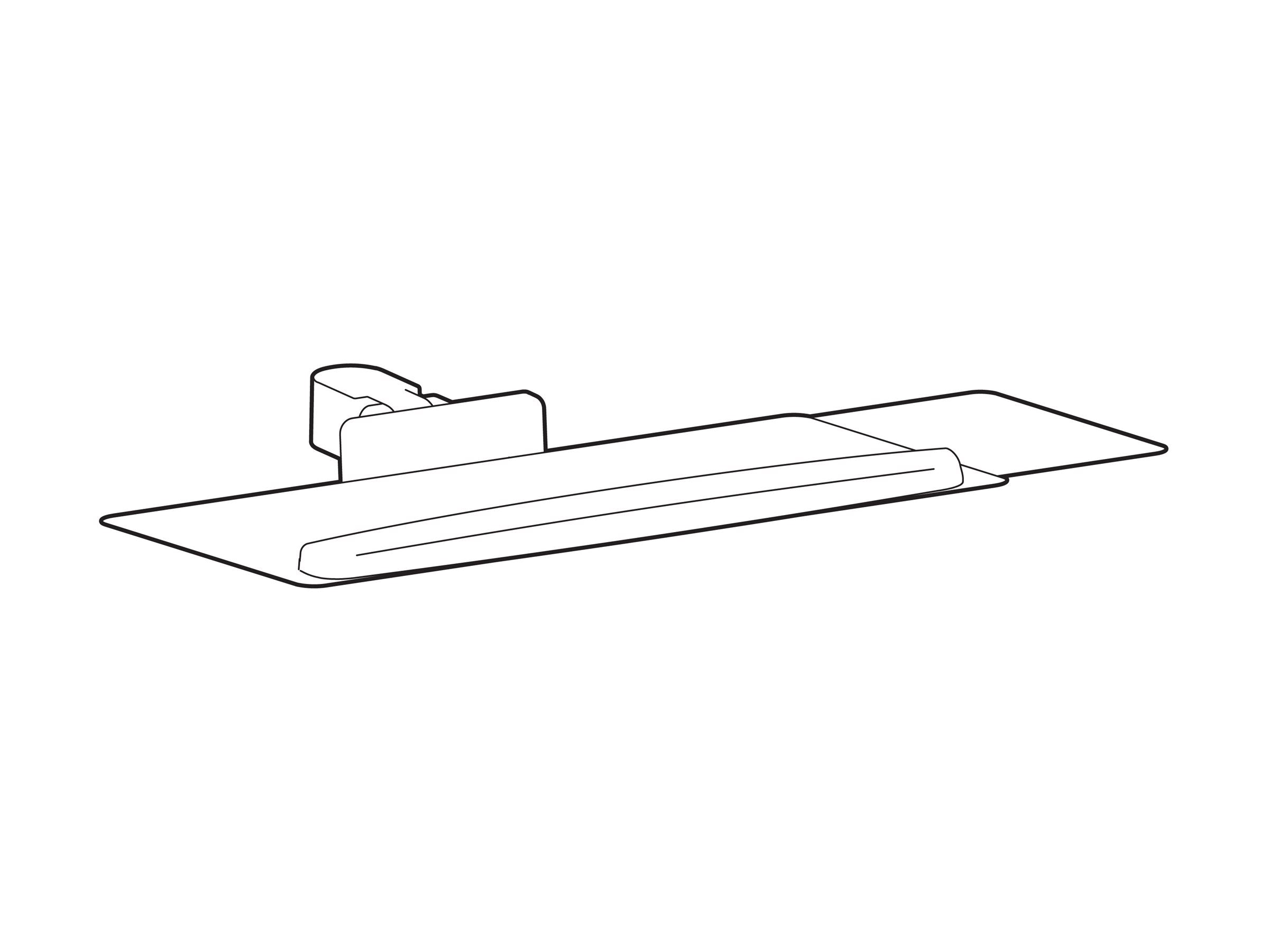 Vorderansicht des ERGOTRON LX PRO KEYBOARD END white