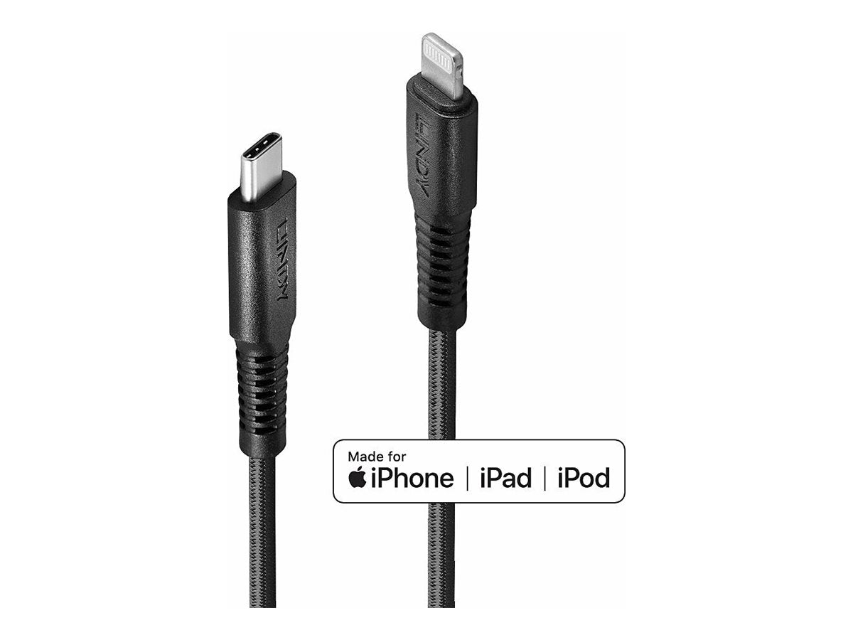 LINDY 2m verstärktes USB Type C zu Lightning Ladekabel - Verpackung