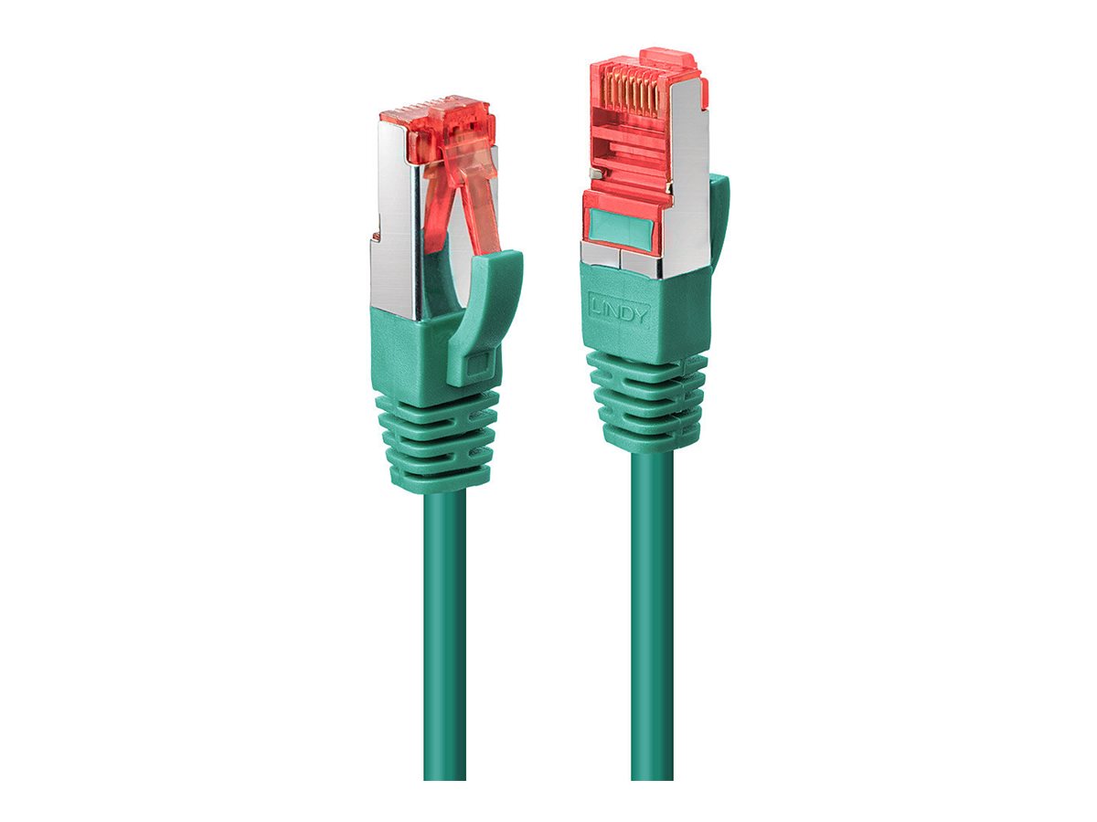 LINDY Cat.6 S/FTP Kabel, grün, 2m Patchkabel - Detailansicht der Stecker