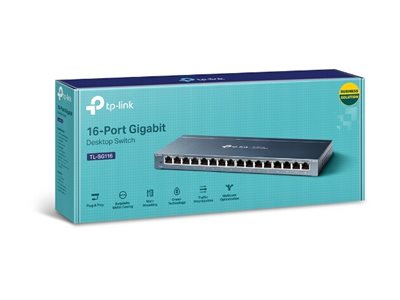 TP-LINK TL-SG116 Gigabit Desktop Switch Detailansicht