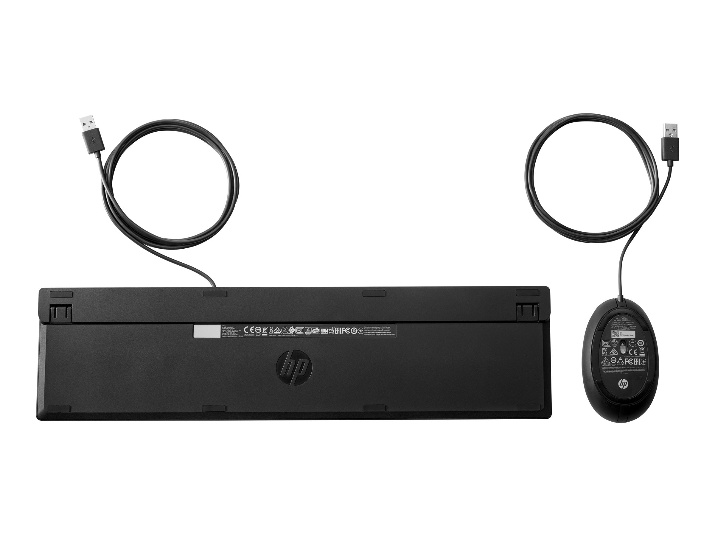 HP Wired 320MK Mouse und Tastatur Vorderansicht
