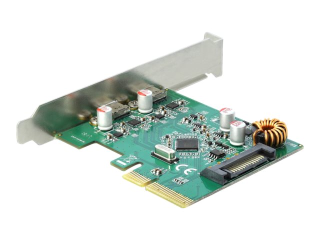 DELOCK PCI Express x4 Karte Vorderansicht