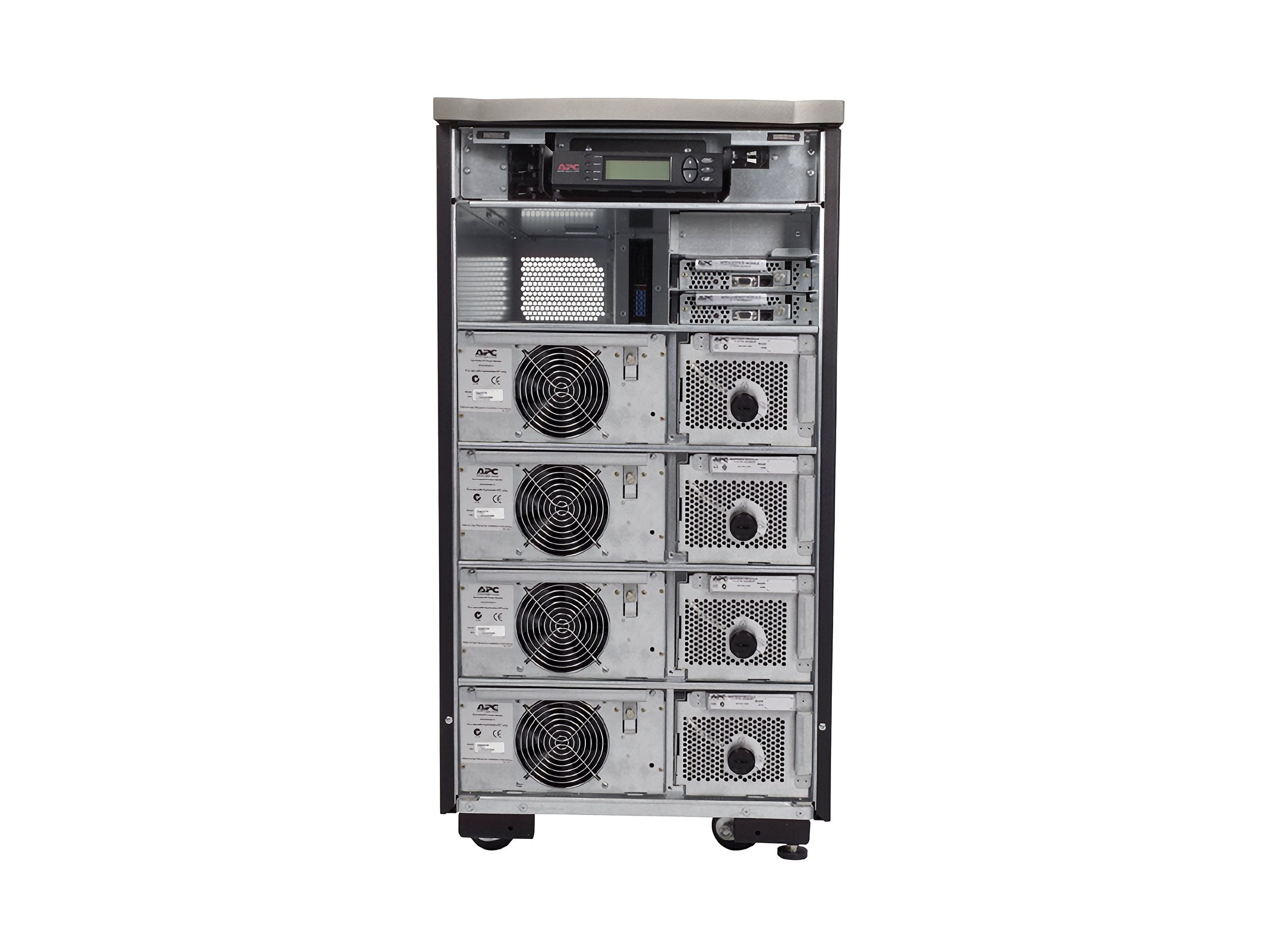 APC Symmetra LX 16kVA Scalable to 16kVA N+1 Power array AC 208/240V 16000VA Ethernet 10/100 output connectors 1 Black silver