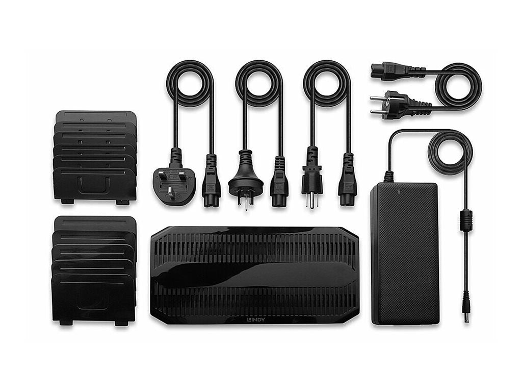 LINDY 120W 10 Port USB Charging Station Rückansicht