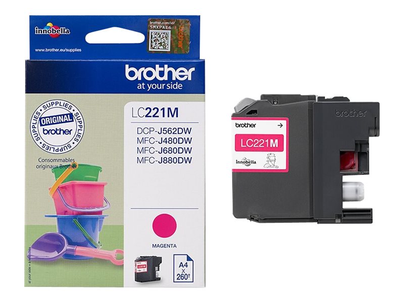 BROTHER LC221M Tintenpatrone Seitenansicht