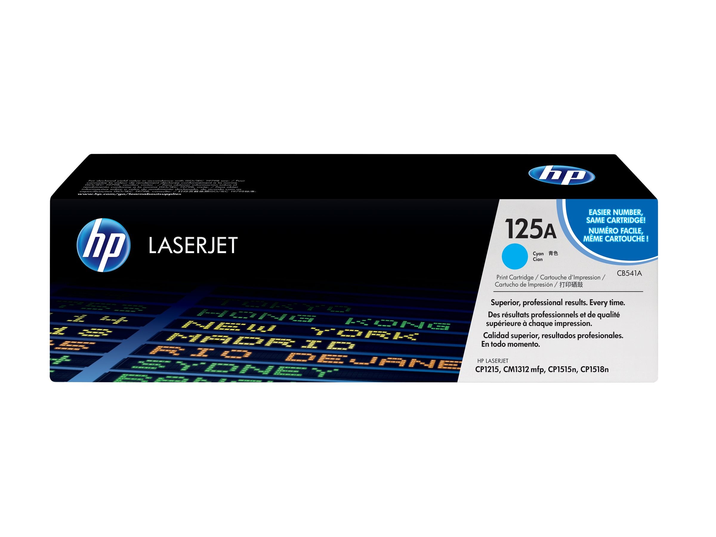 HP 125A original Colour LaserJet Toner cartridge CB541A cyan Vorderansicht