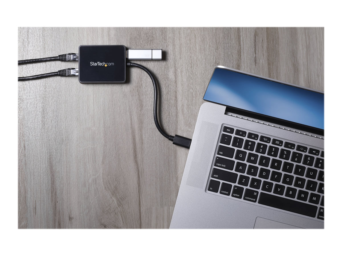 STARTECH.COM USB32000SPT USB 3.0 Dual Gigabit LAN Adapter Vorderansicht