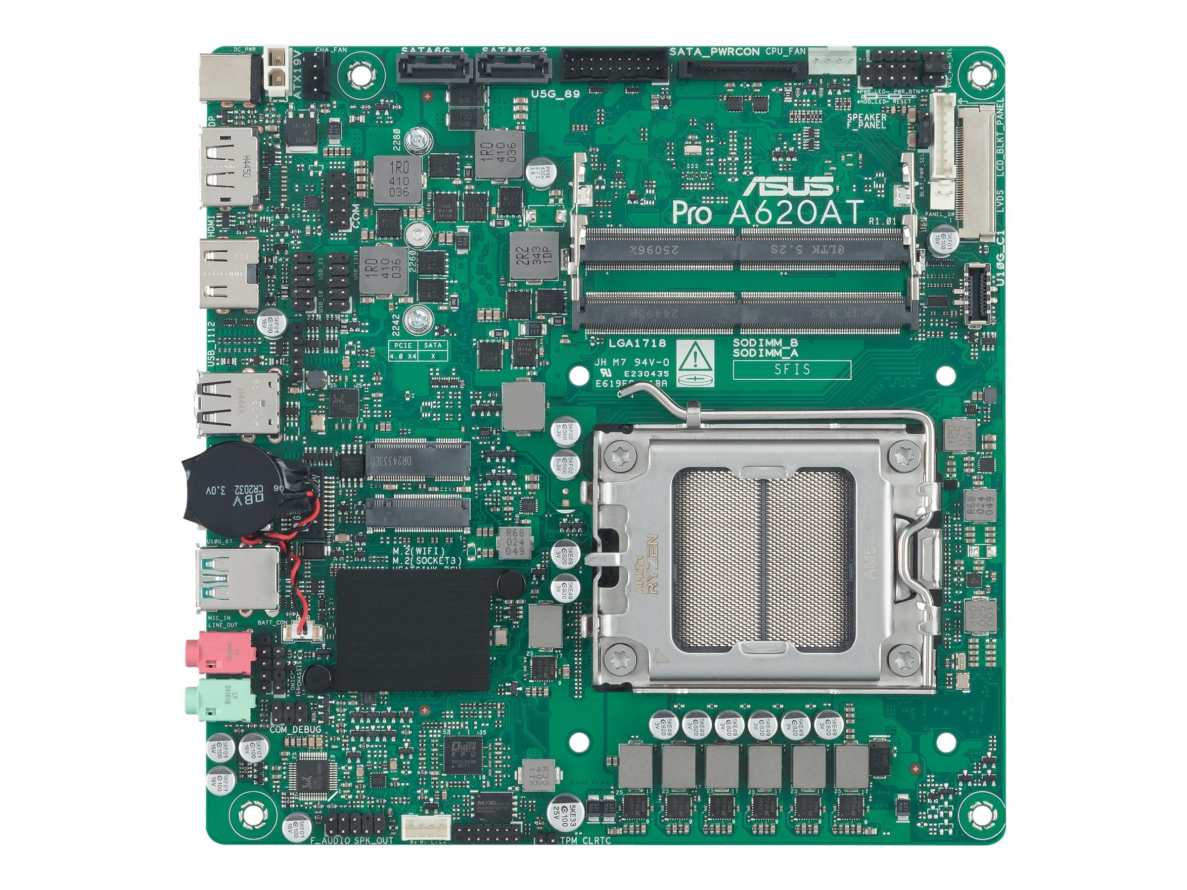 ASUS A620A LGA 1851 mini-ITX Motherboard Vorderansicht