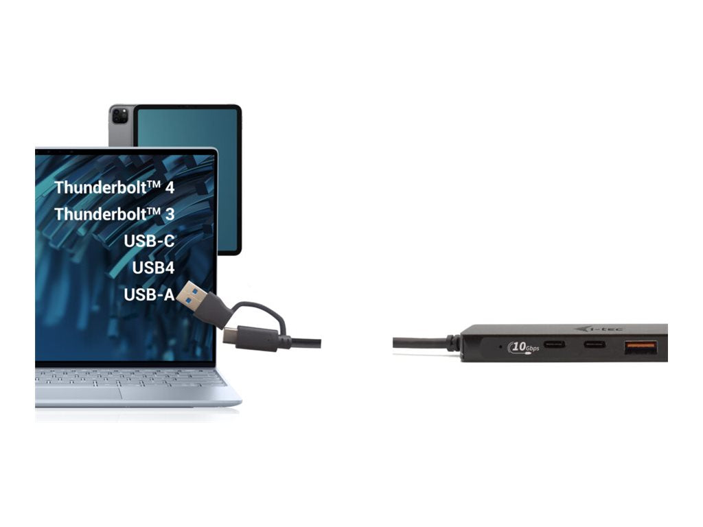 I-TEC USB-C Metal HUB Rückansicht