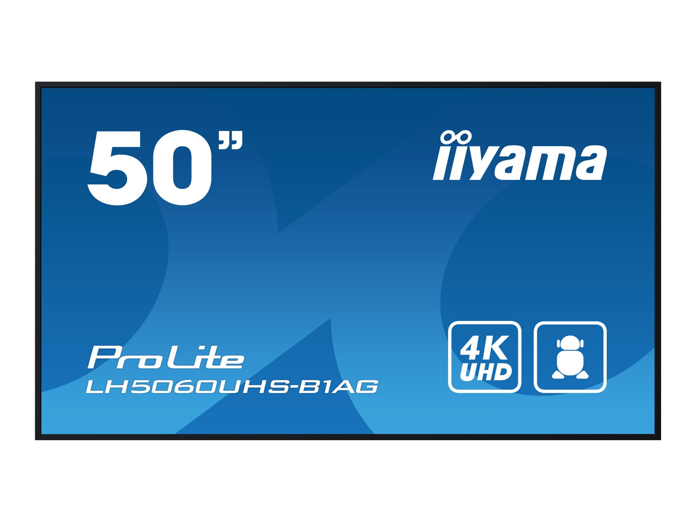 IIYAMA LH5060UHS-B1AG 50 Zoll LCD-Display Vorderansicht