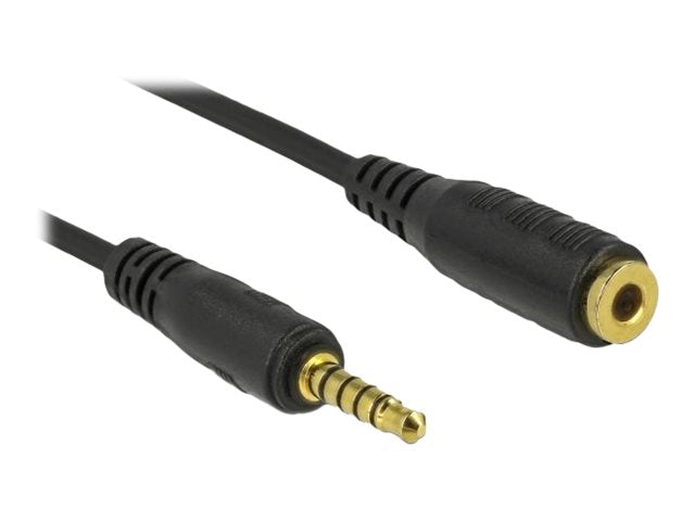 DELOCK Klinkenkabel 3,5mm 5 Pin Stecker zu Stecker 0,5m Verpackung