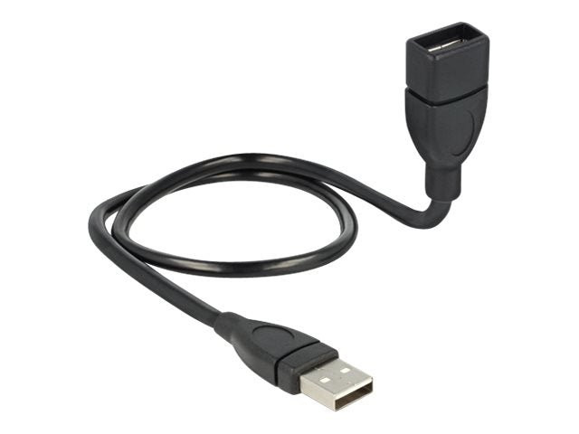 DELOCK Kabel USB 2.0-A Stecker > Buchse ShapeCable 50 cm - Vorderansicht