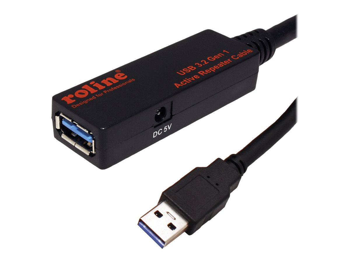 ROLINE USB 3.2 Gen 1 Aktives Repeater Kabel schwarz 20m - Verpackung