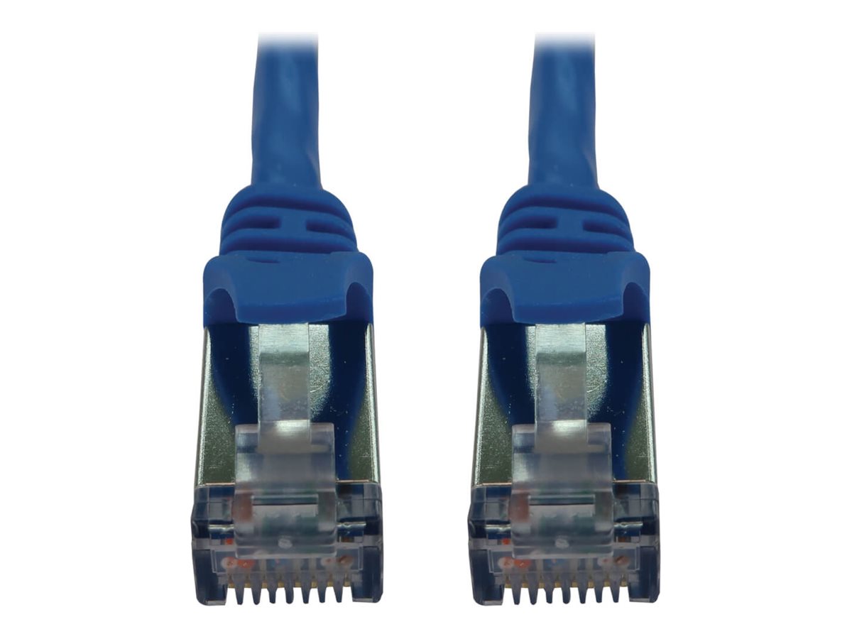 EATON TRIPPLITE Cat6a 10G Snagless Shielded Slim STP Ethernet Cable RJ45m/M PoE Blue 6ft. 1