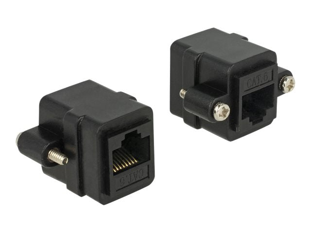 DELOCK Netzwerk Adapter RJ45 Buchse/Buchse Cat.6 Vorderansicht
