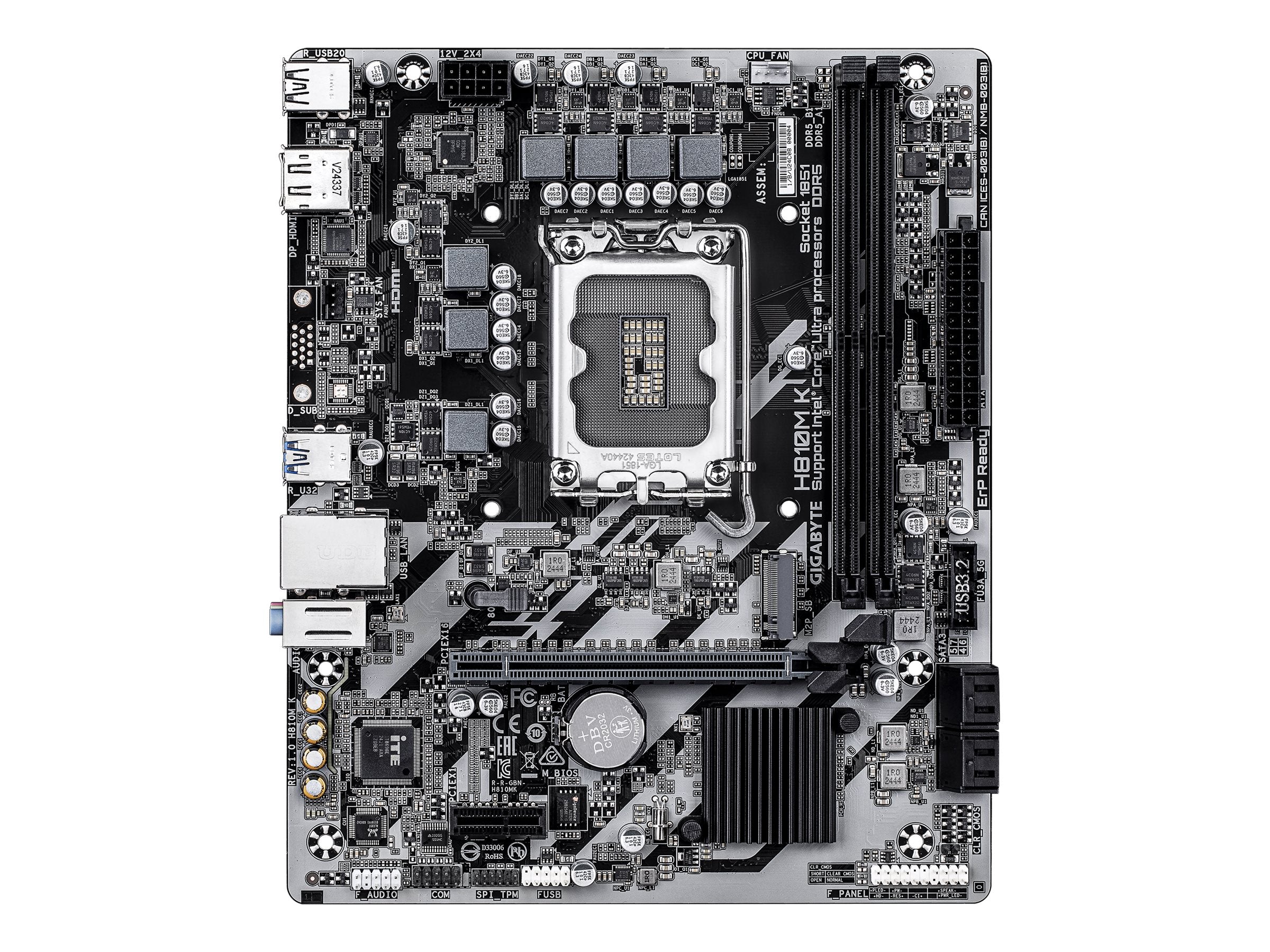 GIGABYTE H810M K Motherboard Vorderansicht
