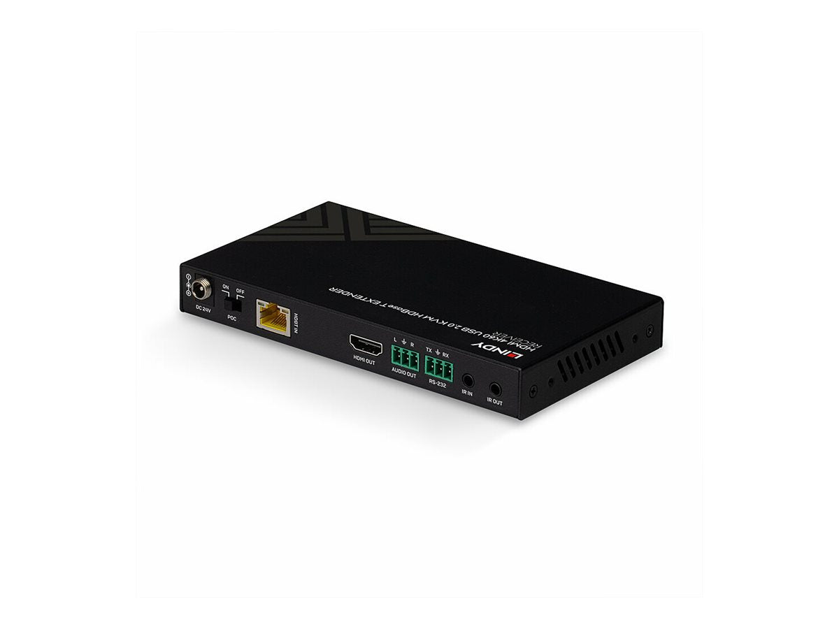 LINDY 150m HDMI 4K60 IR RS232 HDBT KVM Extender Anschlussansicht