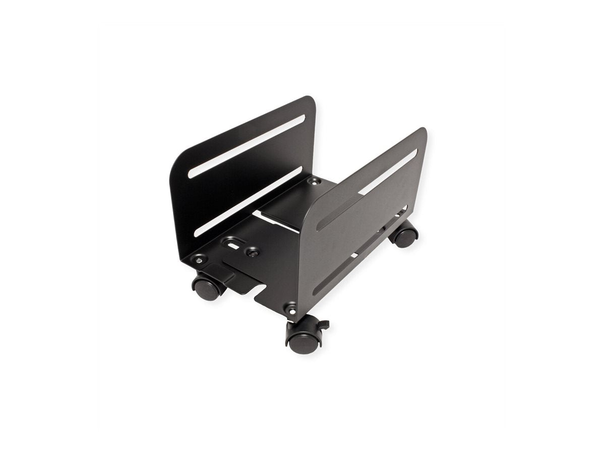 VALUE PC-Ständer rollbar schwarz - Seitenansicht