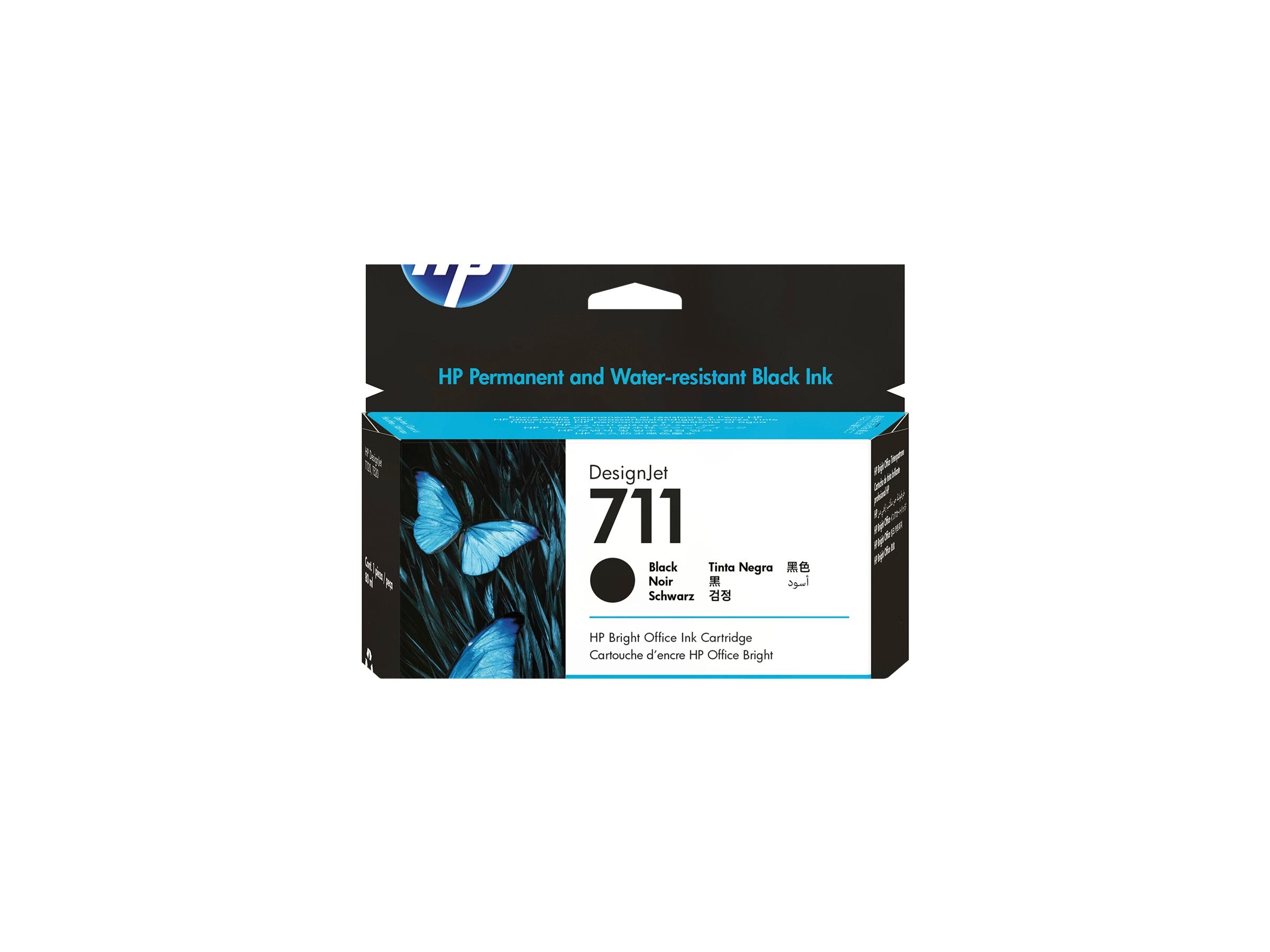 HP 711 Original Tinte schwarz hohe Kapazität 80ml Detailansicht