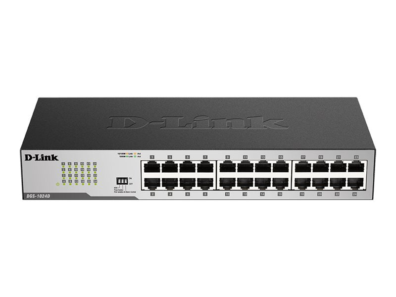 D-LINK DGS-1024D 24-Port unmanaged Gigabit Switch Vorderansicht