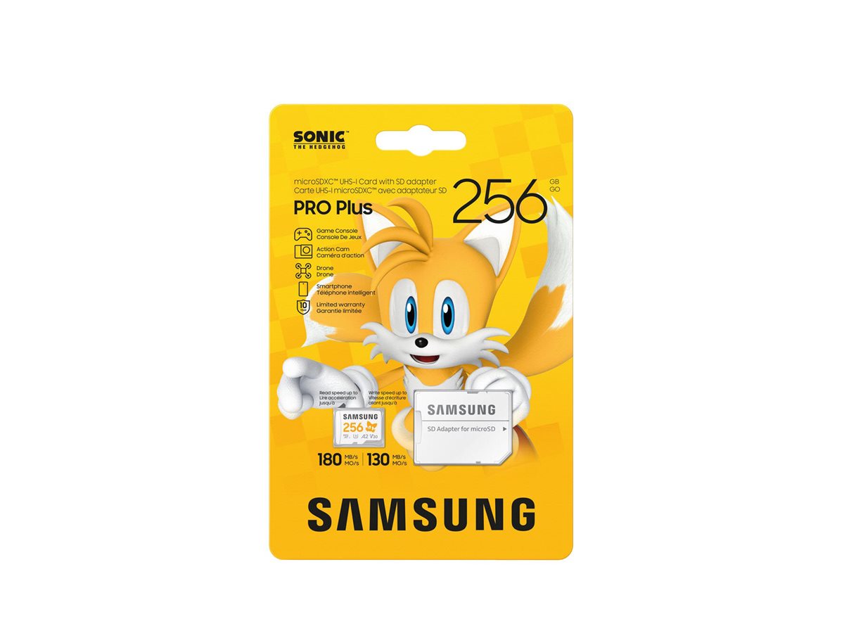 SAMSUNG Sonic microSD Speicherkarte 256GB Verpackung