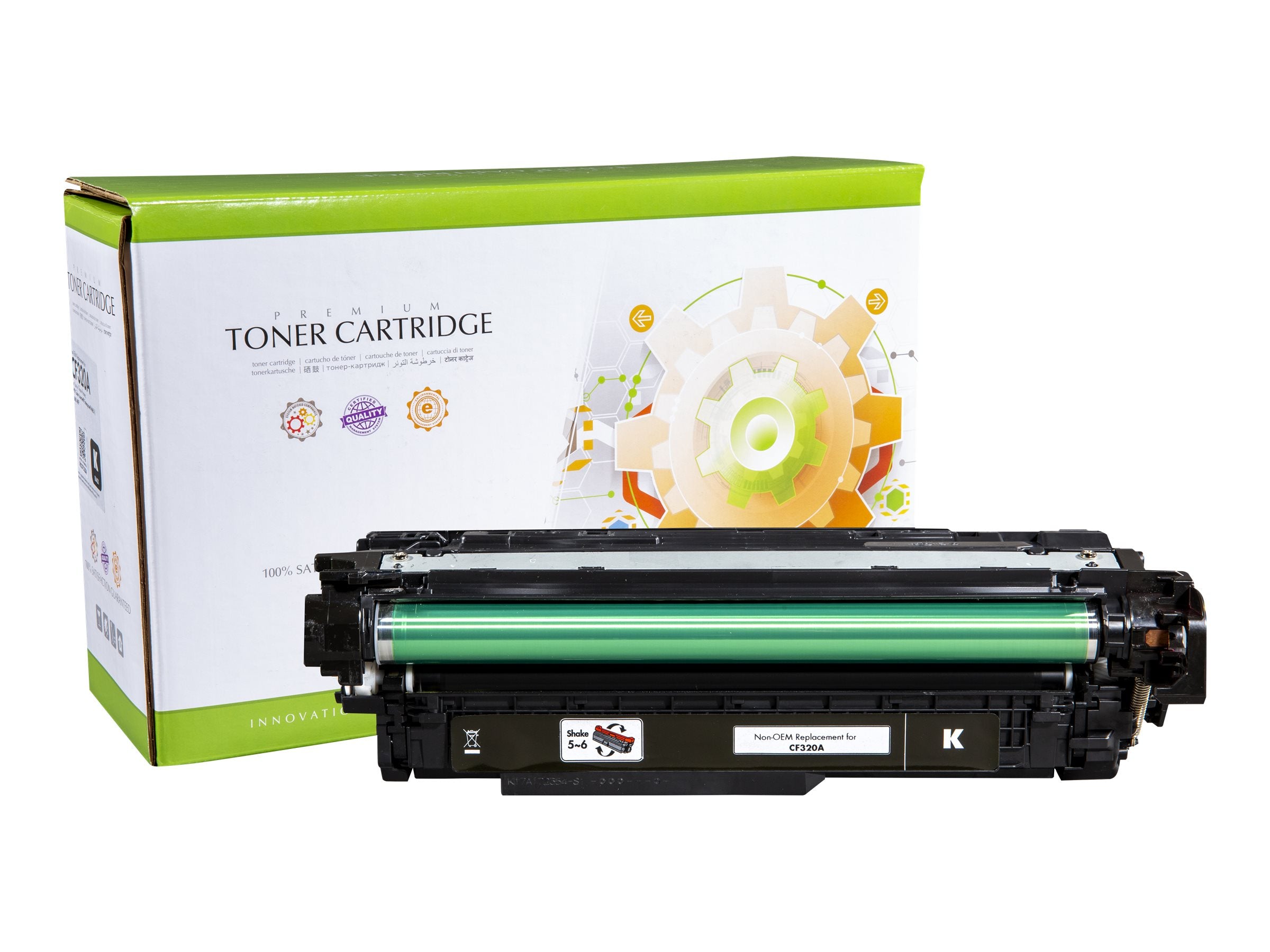 STATIC Toner cartridge HP CF320A schwarz - Vorderansicht
