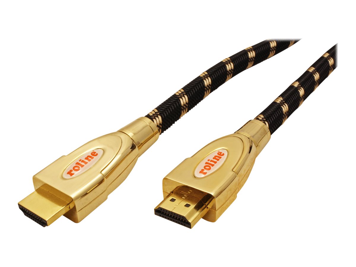 ROLINE GOLD HDMI Ultra HD Kabel mit Ethernet ST/ST 5m - Vorderansicht