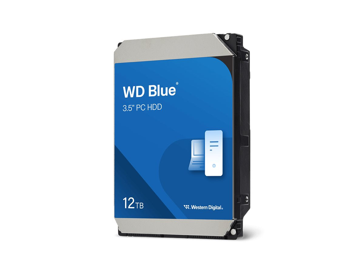 WD Blue 12TB SATA 6Gb/s HDD Desktop - Vorderansicht