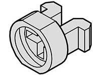 SCHROFF Kunststoff-Nippel - NTS KUNSTST.NIPPEL GRAU 100S