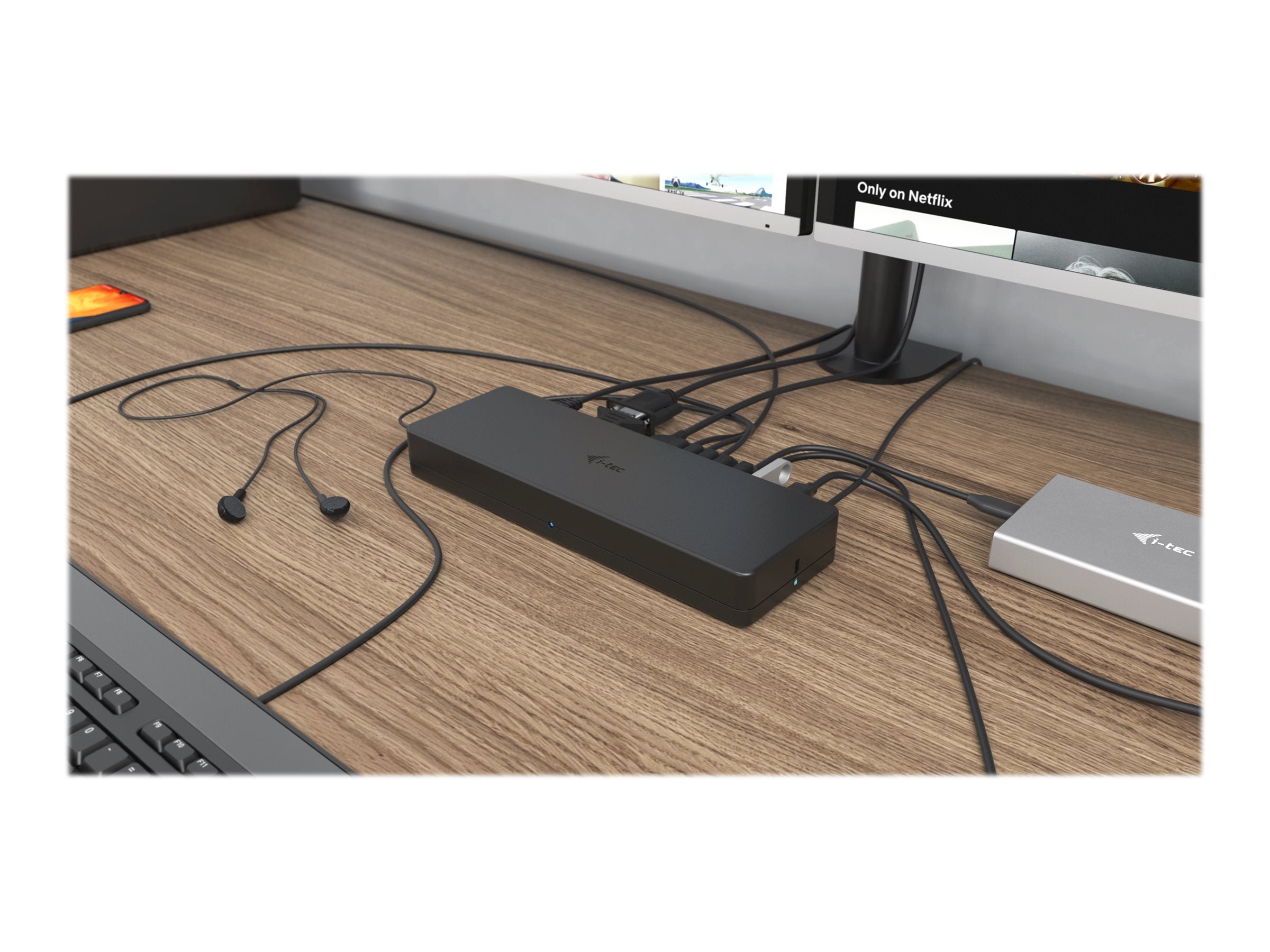 I-TEC USB 3.0/USB-C Dual Display Docking Station Vorderansicht